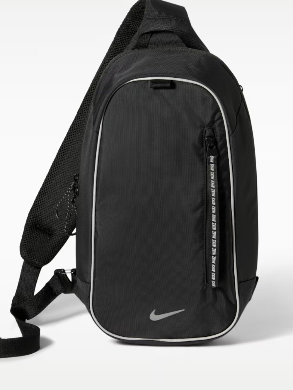Nike Black Sling Belt Bag with Reflective Trim